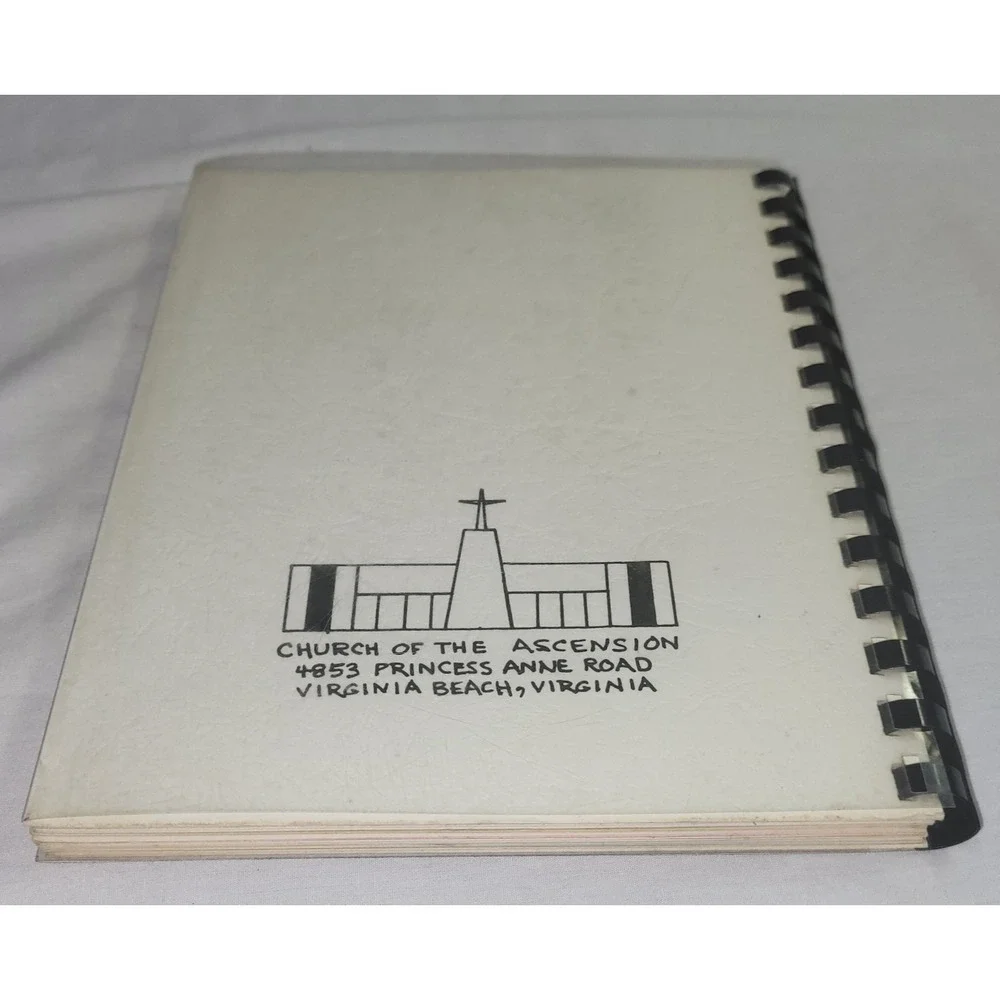 Church of the Ascension Recipe Book Virginia Beach VA Vtg 1977 Risque Adam & Eve
